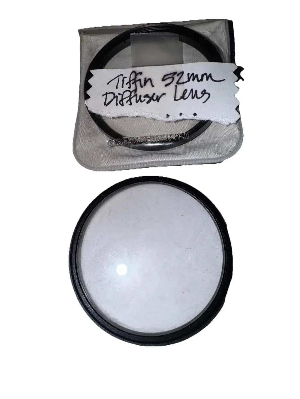 Lot Of 2 - Tiffen Screw In Optical Glass Filters 52mm/Diffusion 1 / Close Up +3